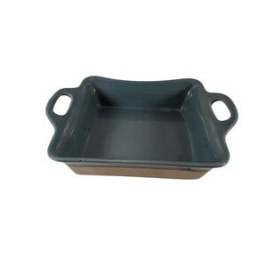Unbranded Square Baking Dish Unisex 10.5in Blue Good Stoneware Casserole Pan